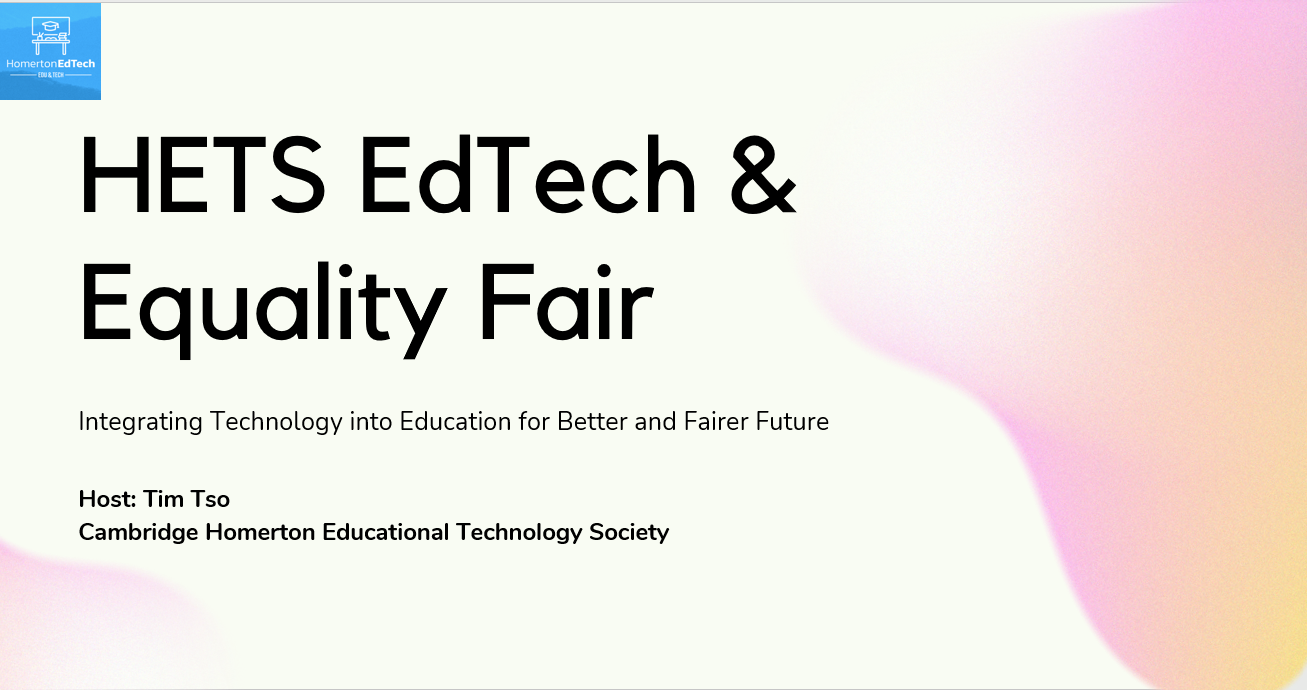 Cambridge EdTech and Equality Fair
